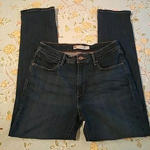 Levi's mid-rise skinny stretch jeans dark SZ12